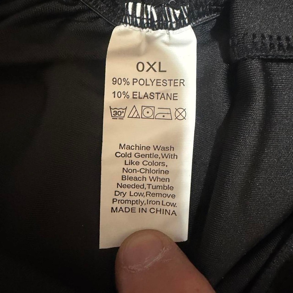Black Cinched Booty Lift Leggings with Back Pockets 0XL Athleisure Activewear